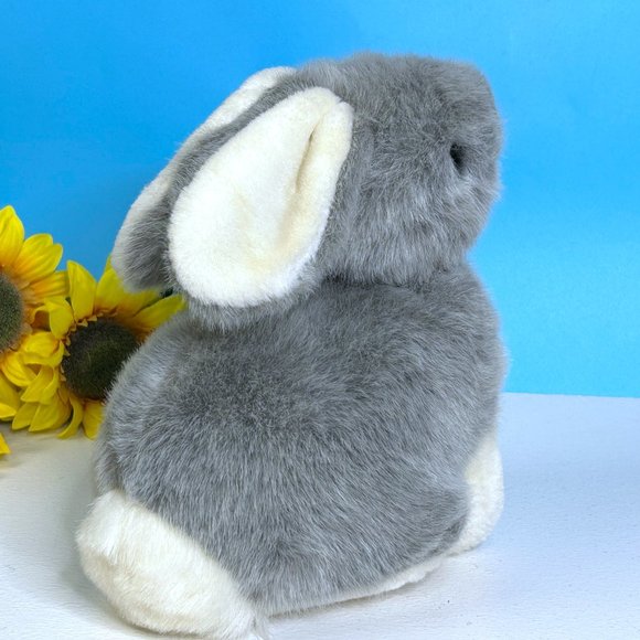 Vintage Walmart Gray Bunny Rabbit Easter SUPER SOFT‎ Plush Stuffed Animal Toy - Picture 4 of 4